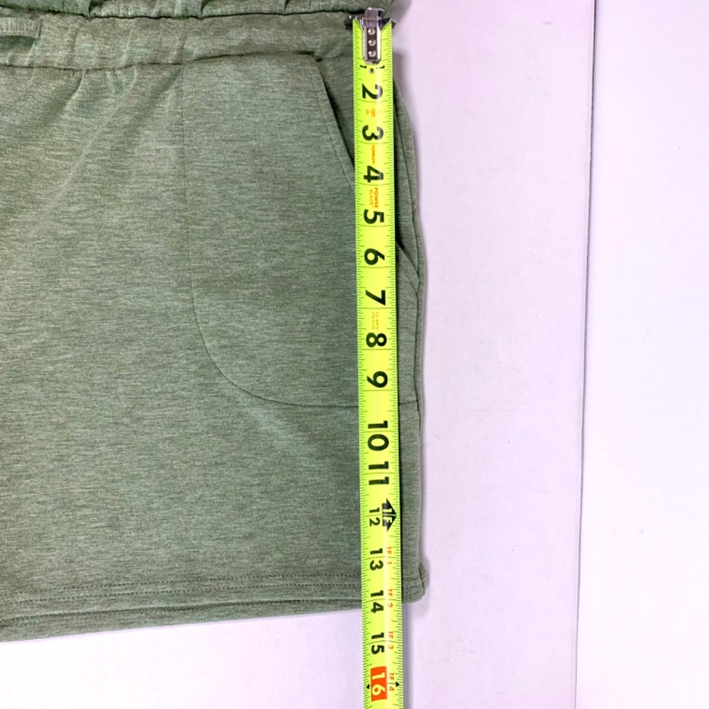 XL SERRA Romper buttery soft one piece green short-sleeve/pockets casual/lounge - Picture 12 of 14